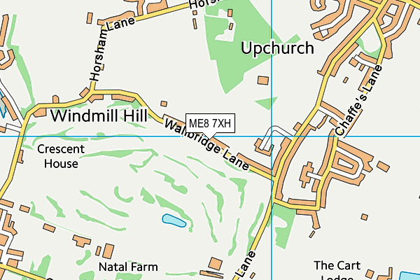 ME8 7XH map - OS VectorMap District (Ordnance Survey) ME8 7XH map - OS VectorMap District (Ordnance Survey)