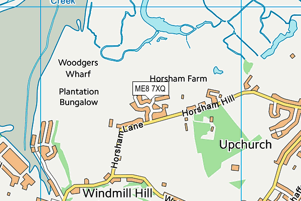ME8 7XQ map - OS VectorMap District (Ordnance Survey) ME8 7XQ map - OS VectorMap District (Ordnance Survey)
