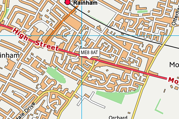 ME8 8AT map - OS VectorMap District (Ordnance Survey) ME8 8AT map - OS VectorMap District (Ordnance Survey)
