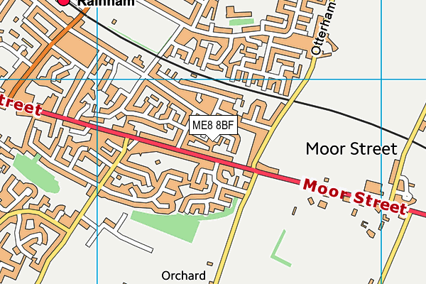 ME8 8BF map - OS VectorMap District (Ordnance Survey) ME8 8BF map - OS VectorMap District (Ordnance Survey)