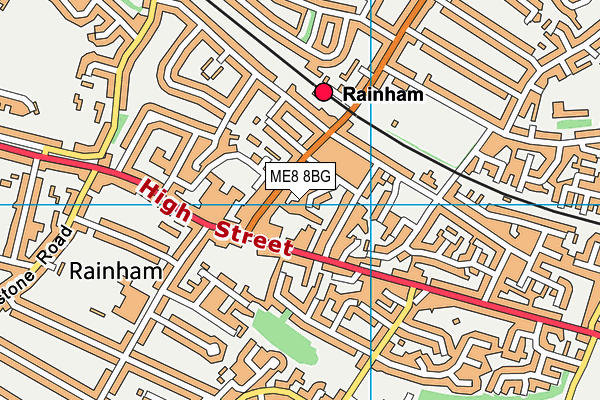 ME8 8BG map - OS VectorMap District (Ordnance Survey)