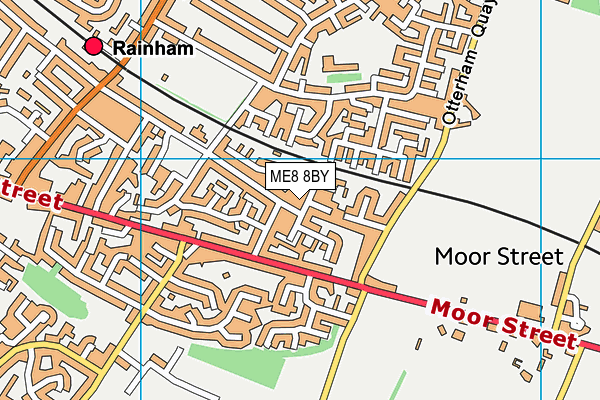 ME8 8BY map - OS VectorMap District (Ordnance Survey) ME8 8BY map - OS VectorMap District (Ordnance Survey)