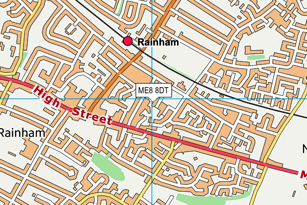 ME8 8DT map - OS VectorMap District (Ordnance Survey) ME8 8DT map - OS VectorMap District (Ordnance Survey)