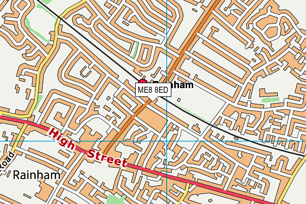 ME8 8ED map - OS VectorMap District (Ordnance Survey) ME8 8ED map - OS VectorMap District (Ordnance Survey)