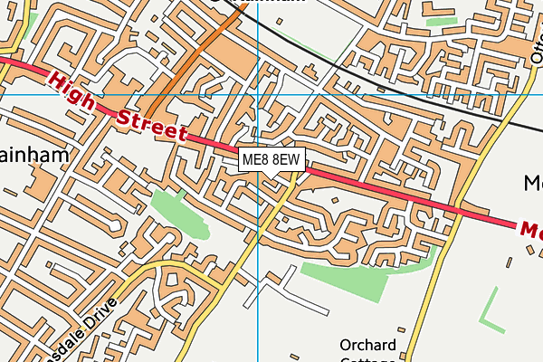ME8 8EW map - OS VectorMap District (Ordnance Survey) ME8 8EW map - OS VectorMap District (Ordnance Survey)