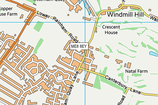 ME8 8EY map - OS VectorMap District (Ordnance Survey) ME8 8EY map - OS VectorMap District (Ordnance Survey)