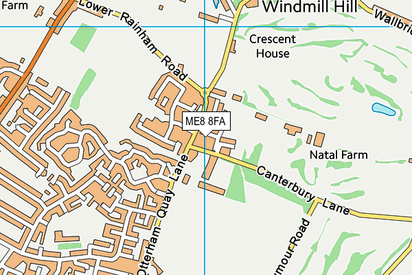 ME8 8FA map - OS VectorMap District (Ordnance Survey) ME8 8FA map - OS VectorMap District (Ordnance Survey)