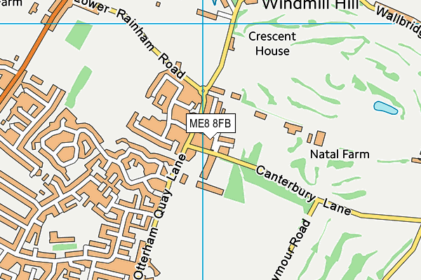 ME8 8FB map - OS VectorMap District (Ordnance Survey) ME8 8FB map - OS VectorMap District (Ordnance Survey)