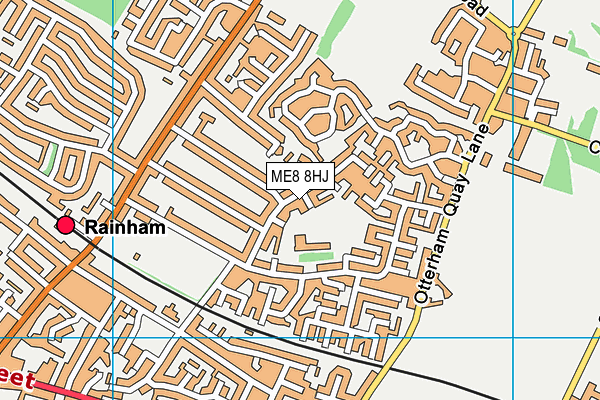 ME8 8HJ map - OS VectorMap District (Ordnance Survey) ME8 8HJ map - OS VectorMap District (Ordnance Survey)