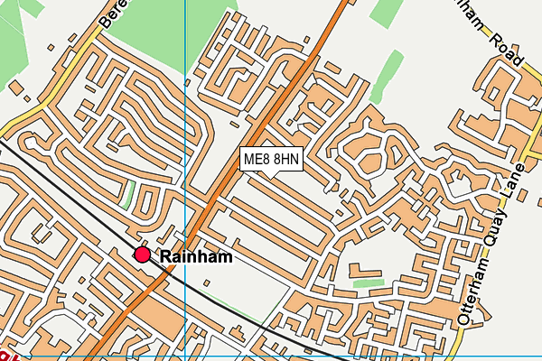 ME8 8HN map - OS VectorMap District (Ordnance Survey) ME8 8HN map - OS VectorMap District (Ordnance Survey)