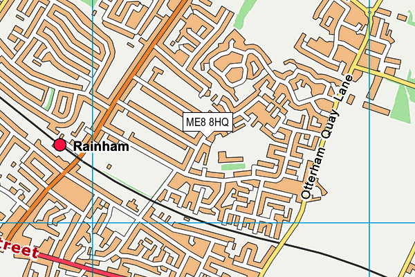 ME8 8HQ map - OS VectorMap District (Ordnance Survey) ME8 8HQ map - OS VectorMap District (Ordnance Survey)