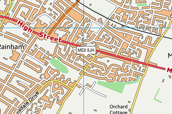 ME8 8JH map - OS VectorMap District (Ordnance Survey) ME8 8JH map - OS VectorMap District (Ordnance Survey)