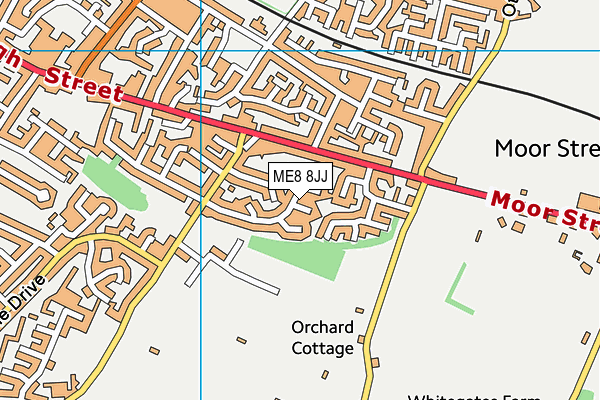 ME8 8JJ map - OS VectorMap District (Ordnance Survey) ME8 8JJ map - OS VectorMap District (Ordnance Survey)