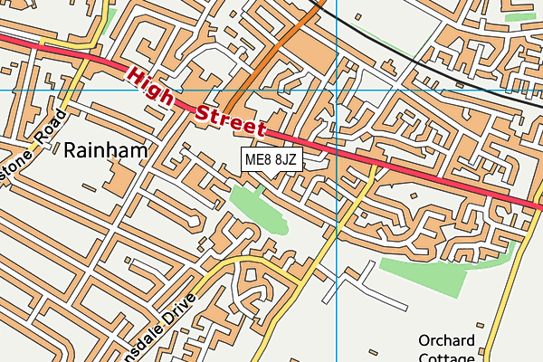 ME8 8JZ map - OS VectorMap District (Ordnance Survey) ME8 8JZ map - OS VectorMap District (Ordnance Survey)