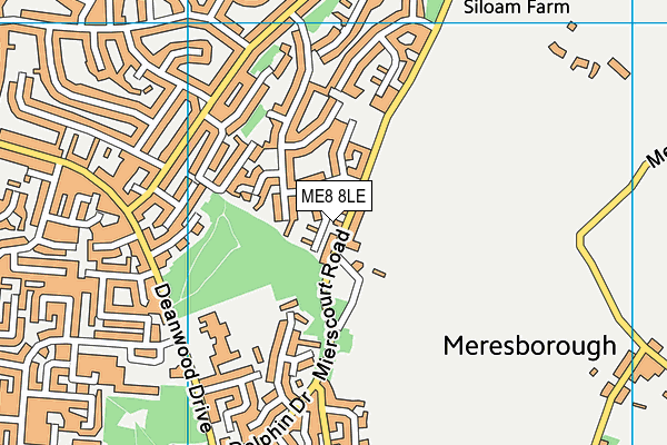 ME8 8LE map - OS VectorMap District (Ordnance Survey) ME8 8LE map - OS VectorMap District (Ordnance Survey)