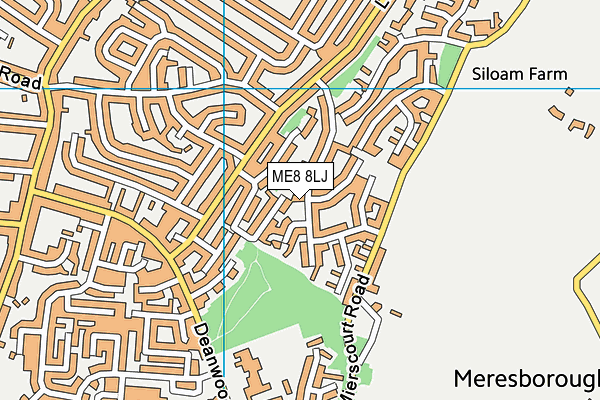 ME8 8LJ map - OS VectorMap District (Ordnance Survey) ME8 8LJ map - OS VectorMap District (Ordnance Survey)
