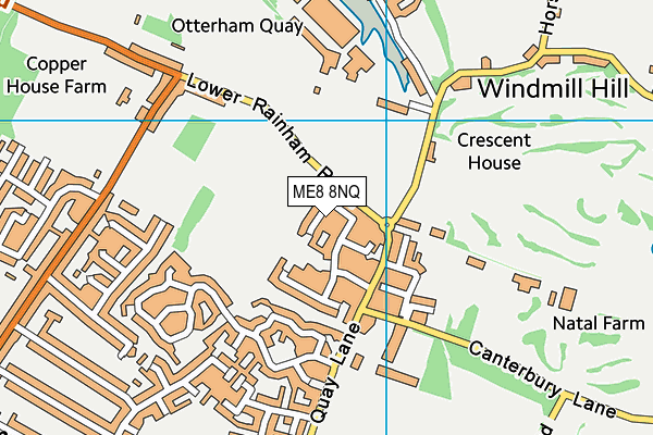 ME8 8NQ map - OS VectorMap District (Ordnance Survey)