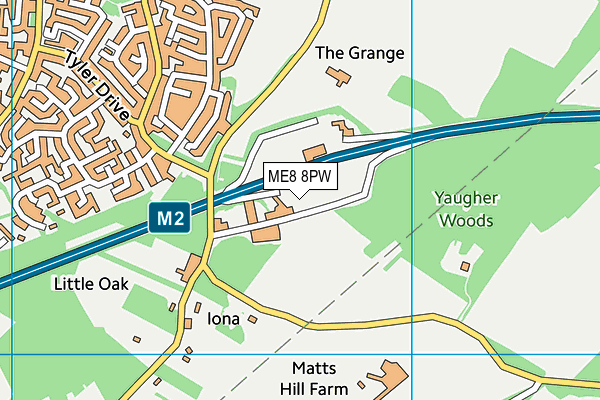 ME8 8PW map - OS VectorMap District (Ordnance Survey) ME8 8PW map - OS VectorMap District (Ordnance Survey)