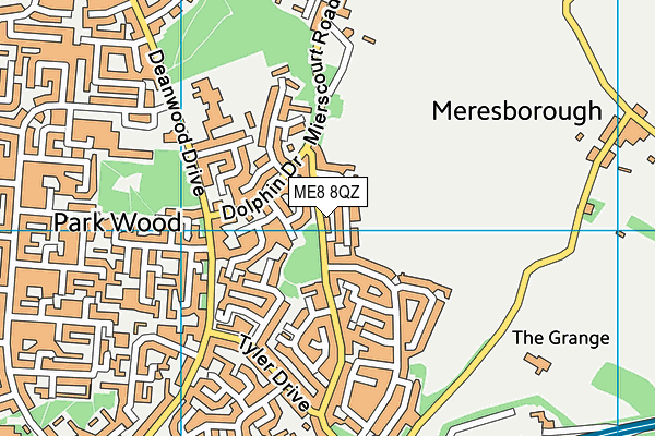 ME8 8QZ map - OS VectorMap District (Ordnance Survey) ME8 8QZ map - OS VectorMap District (Ordnance Survey)