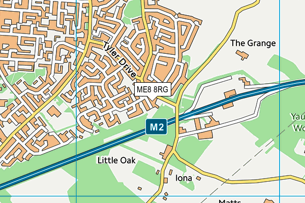 ME8 8RG map - OS VectorMap District (Ordnance Survey) ME8 8RG map - OS VectorMap District (Ordnance Survey)