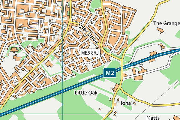 ME8 8RJ map - OS VectorMap District (Ordnance Survey) ME8 8RJ map - OS VectorMap District (Ordnance Survey)