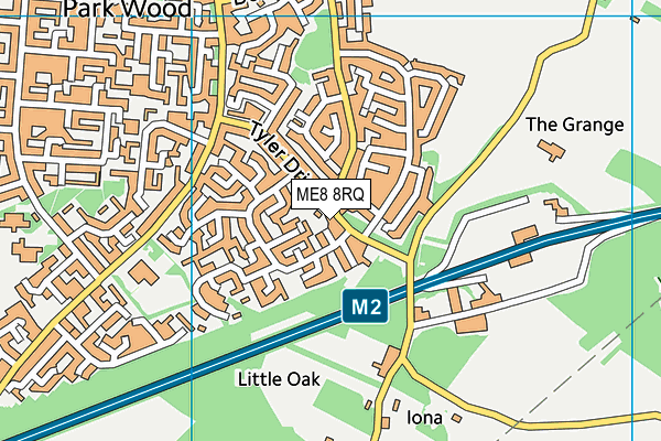 ME8 8RQ map - OS VectorMap District (Ordnance Survey) ME8 8RQ map - OS VectorMap District (Ordnance Survey)