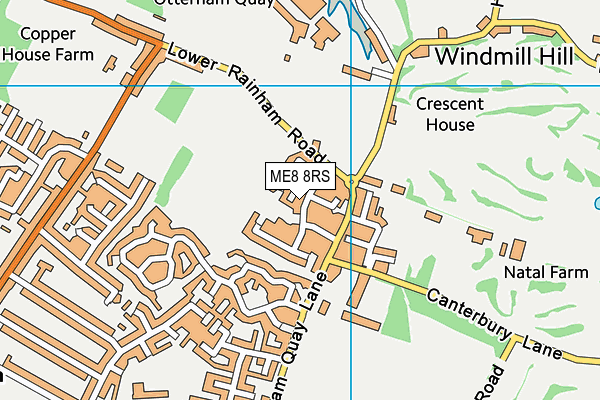 ME8 8RS map - OS VectorMap District (Ordnance Survey) ME8 8RS map - OS VectorMap District (Ordnance Survey)