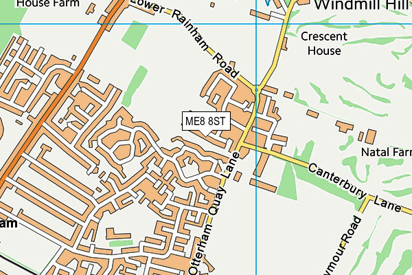 ME8 8ST map - OS VectorMap District (Ordnance Survey) ME8 8ST map - OS VectorMap District (Ordnance Survey)