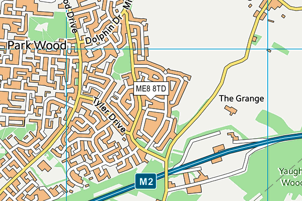 ME8 8TD map - OS VectorMap District (Ordnance Survey) ME8 8TD map - OS VectorMap District (Ordnance Survey)