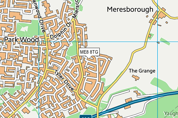 ME8 8TG map - OS VectorMap District (Ordnance Survey) ME8 8TG map - OS VectorMap District (Ordnance Survey)