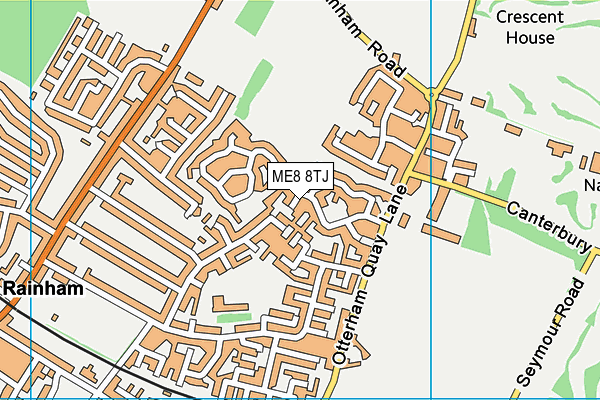 ME8 8TJ map - OS VectorMap District (Ordnance Survey) ME8 8TJ map - OS VectorMap District (Ordnance Survey)
