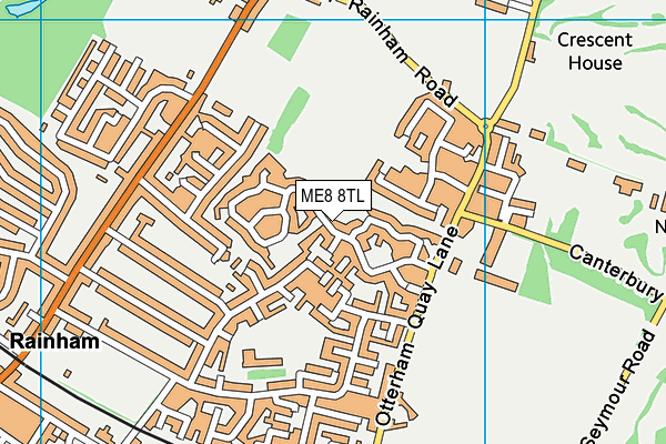 ME8 8TL map - OS VectorMap District (Ordnance Survey) ME8 8TL map - OS VectorMap District (Ordnance Survey)