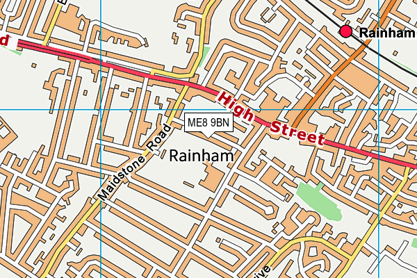 ME8 9BN map - OS VectorMap District (Ordnance Survey) ME8 9BN map - OS VectorMap District (Ordnance Survey)