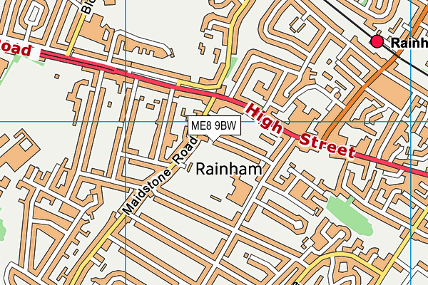 ME8 9BW map - OS VectorMap District (Ordnance Survey) ME8 9BW map - OS VectorMap District (Ordnance Survey)