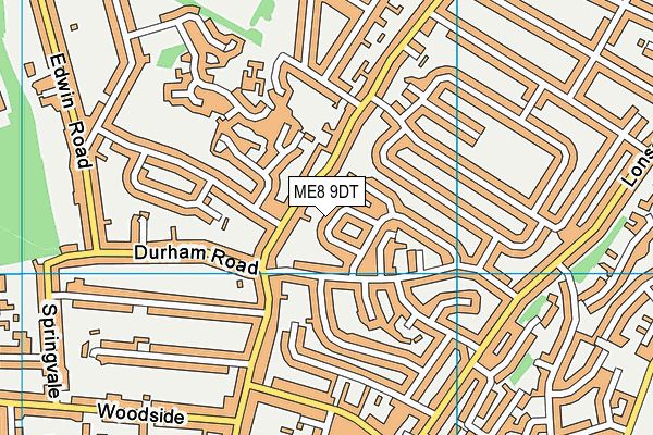 ME8 9DT map - OS VectorMap District (Ordnance Survey) ME8 9DT map - OS VectorMap District (Ordnance Survey)