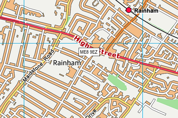 ME8 9EZ map - OS VectorMap District (Ordnance Survey)