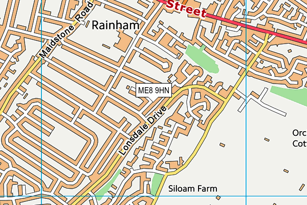 ME8 9HN map - OS VectorMap District (Ordnance Survey) ME8 9HN map - OS VectorMap District (Ordnance Survey)