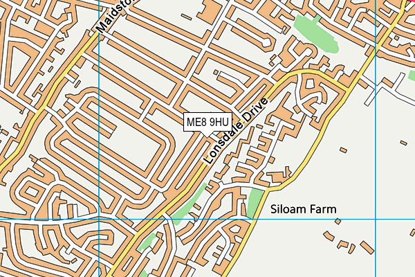 ME8 9HU map - OS VectorMap District (Ordnance Survey) ME8 9HU map - OS VectorMap District (Ordnance Survey)