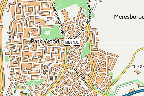 ME8 9JL map - OS VectorMap District (Ordnance Survey) ME8 9JL map - OS VectorMap District (Ordnance Survey)
