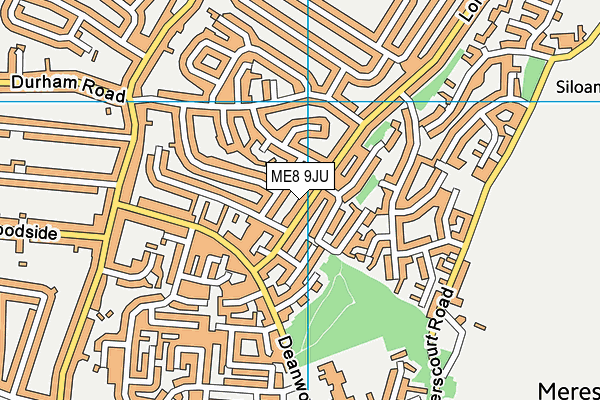 ME8 9JU map - OS VectorMap District (Ordnance Survey) ME8 9JU map - OS VectorMap District (Ordnance Survey)