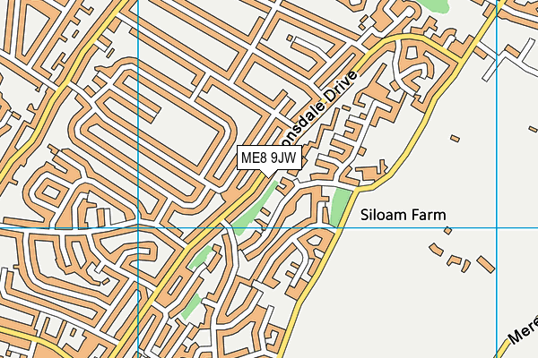 ME8 9JW map - OS VectorMap District (Ordnance Survey) ME8 9JW map - OS VectorMap District (Ordnance Survey)