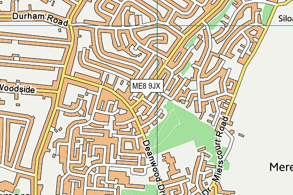 ME8 9JX map - OS VectorMap District (Ordnance Survey) ME8 9JX map - OS VectorMap District (Ordnance Survey)