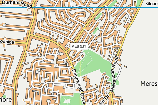 ME8 9JY map - OS VectorMap District (Ordnance Survey) ME8 9JY map - OS VectorMap District (Ordnance Survey)
