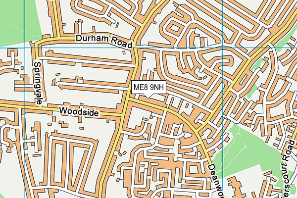 ME8 9NH map - OS VectorMap District (Ordnance Survey) ME8 9NH map - OS VectorMap District (Ordnance Survey)