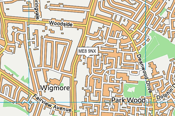 ME8 9NX map - OS VectorMap District (Ordnance Survey) ME8 9NX map - OS VectorMap District (Ordnance Survey)