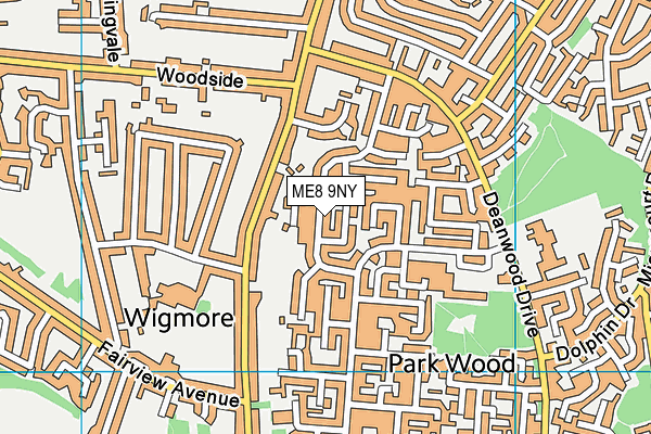 ME8 9NY map - OS VectorMap District (Ordnance Survey) ME8 9NY map - OS VectorMap District (Ordnance Survey)