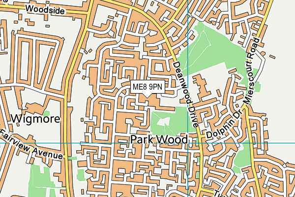 ME8 9PN map - OS VectorMap District (Ordnance Survey)