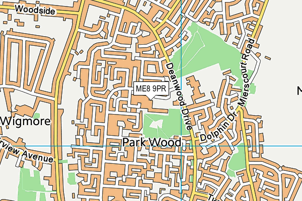 ME8 9PR map - OS VectorMap District (Ordnance Survey) ME8 9PR map - OS VectorMap District (Ordnance Survey)