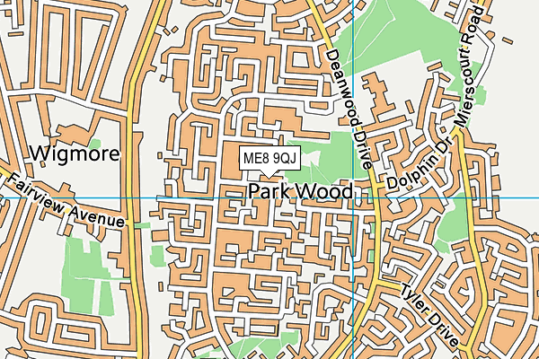 ME8 9QJ map - OS VectorMap District (Ordnance Survey) ME8 9QJ map - OS VectorMap District (Ordnance Survey)