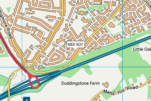 ME8 9QY map - OS VectorMap District (Ordnance Survey) ME8 9QY map - OS VectorMap District (Ordnance Survey)